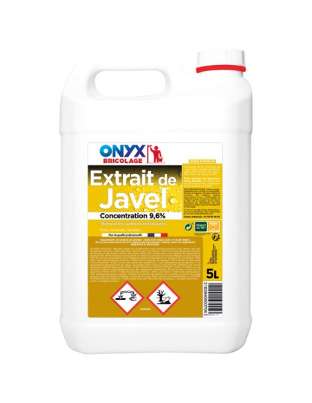 Extrait de javel 9.6% - 5 litres - onyx