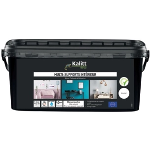peinture acrylique multi-supports mat 2.5 l blanc - kalitt deco