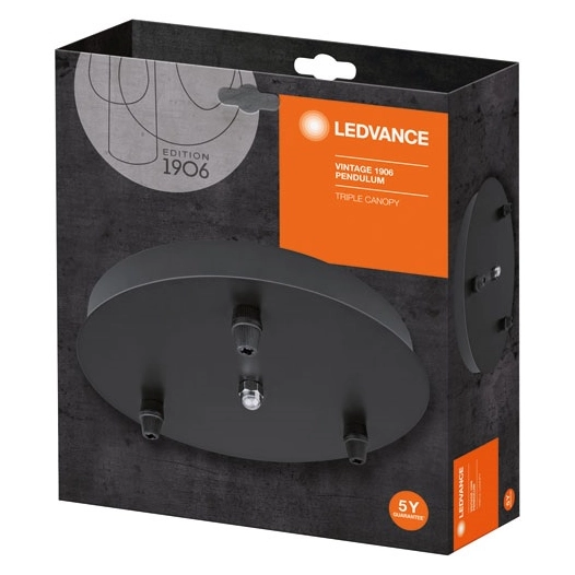 pendulum vintage triple canopy édition 1906 noir - ledvance