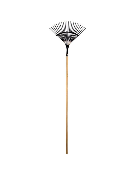 balai gazon fil plat 130cm manche bois - spear & jackson