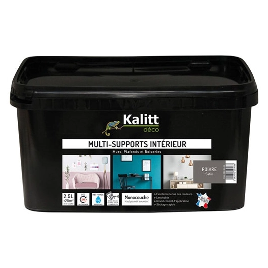 kalitt multi supports satin poivre 2.5l - kalitt deco