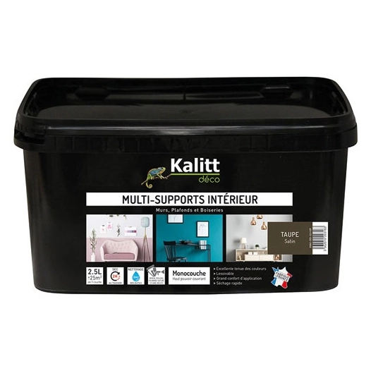 kalitt multi supports satin taupe 2.5l - kalitt deco