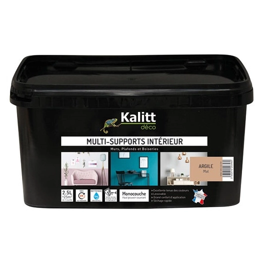 kalitt multi supports mat argile 2.5l - kalitt deco