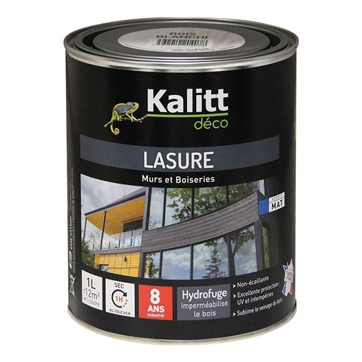 kalitt lasure 8 ans les modernes bois blanchi acrylique mat - kalitt deco