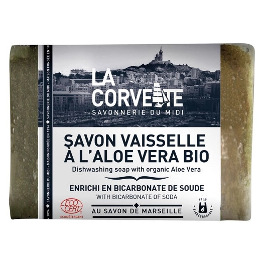 savon vaisselle à l'aloe vera bio 200 g - la corvette