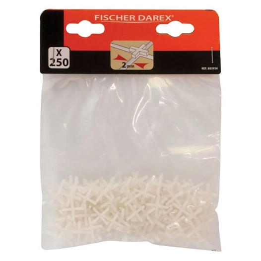 croisillons plastique 2 mm sachet x 250 - fischer darex
