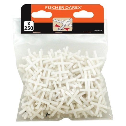 croisillons plastique 4 mm sachet x 250 - fischer darex