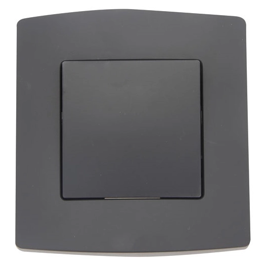 interrupteur va et vient 1 module 10a noir - profile