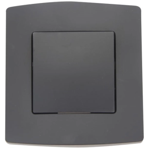 interrupteur va et vient 1 module 10a noir - profile