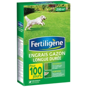 engrais gazon longue durée 4kg 200m² - fertiligene