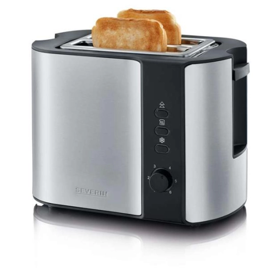 toaster 2 fentes inox & noir - 2589 - severin