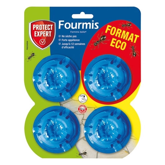 anti fourmis 4 boites appâts x2g - protect expert