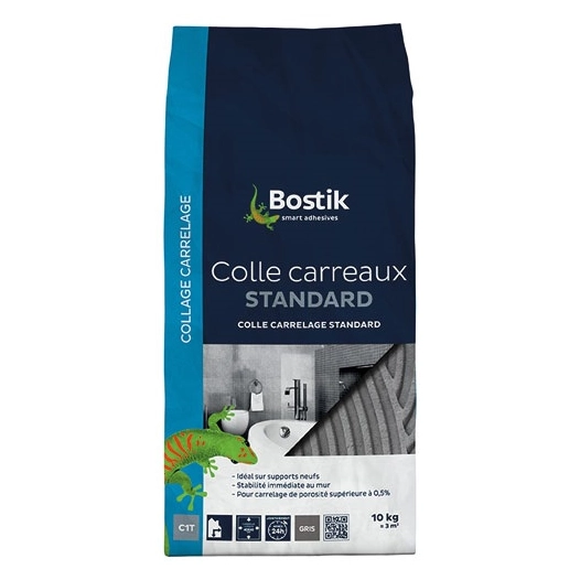 colle carreaux standard gris 10kg - bostik