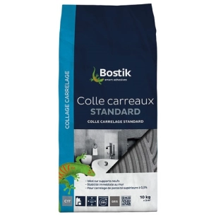 colle carreaux standard gris 10kg - bostik
