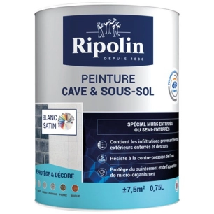 ripolin cave et sous sol blanc 0.75l - ripolin