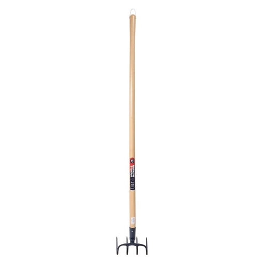 croc à fumier à douille 4 dents 20cm manche 135cm - spear & jackson