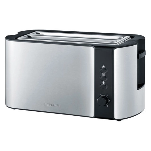 grille-pain inox brossé & noir - 2590 - severin