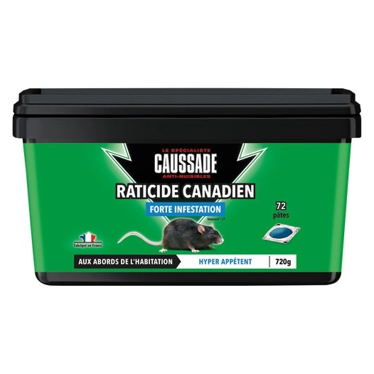 raticide canadien forte infestation 720g - caussade