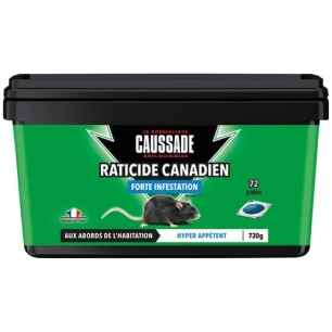 raticide canadien forte infestation 720g - caussade