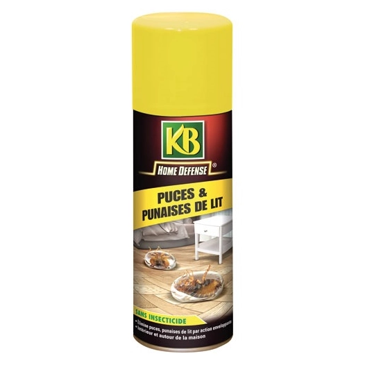 aérosol puces punaises sans incecticide 300ml - kb home defense