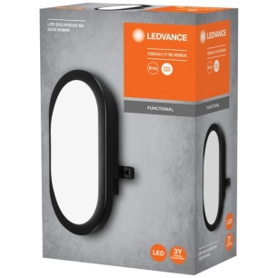 led bulkhead 11w 840 bk 6x1 - ledvance