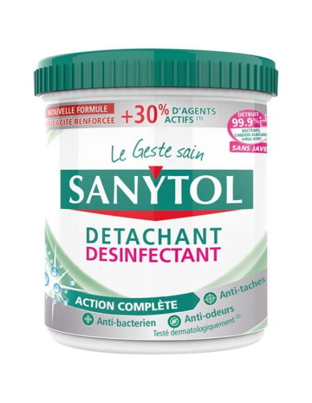 détachant désinfectant poudre 450g sanytol - sanytol
