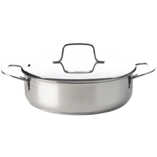 sauteuse inox 24 cm + couvercle - maestro - beka