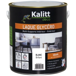 kalitt laque glycéro brillant blanc 2.5l - kalitt deco