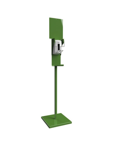 borne de désinfection des mains 1.1l vert - rossignol