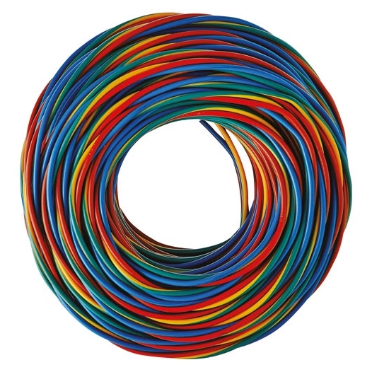 câble trifacil 3g1.5 vu 10 m rouge bleu violet - electraline