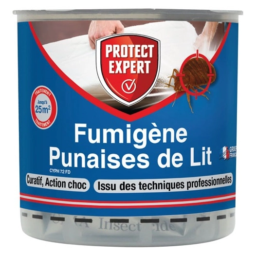 fumigene anti punaises de lit larves et acariens - protect expert