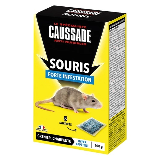 souris céréales foudroyant 5x20g - caussade