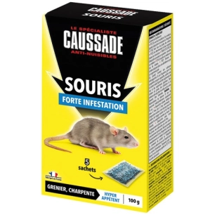 souris céréales foudroyant 5x20g - caussade
