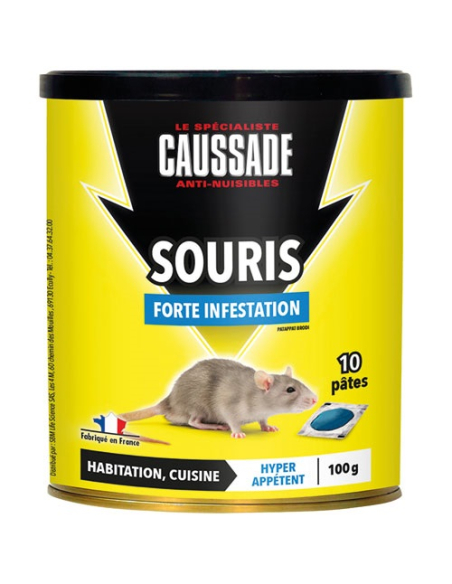 Appât Souris Foudroyant Caussade Action rapide contre souris et mulots - CAUSSADE