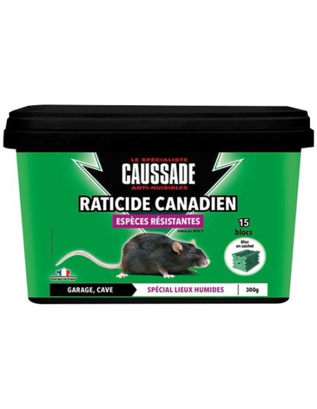 Raticide Caussade Rongeurs Résistants Éradication rongeurs résistants, formule canadienne - CAUSSADE