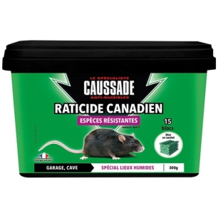 raticide canadien espèces résistantes 300g - caussade