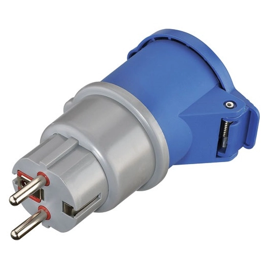 adaptateur mâle 16a vers femelle iec 16a 2p+t 250v - electraline