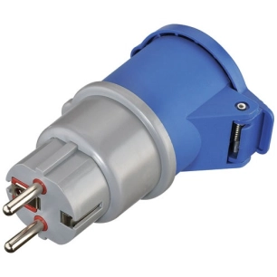 adaptateur mâle 16a vers femelle iec 16a 2p+t 250v - electraline