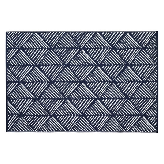 tapis extérieur jacquard 120 x 180 cm louxor - jardiline