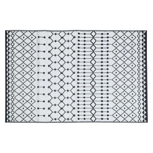 tapis extérieur jacquard 120 x 180 cm agadir - jardiline