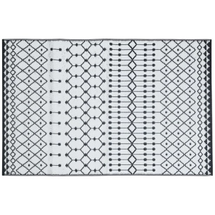 tapis extérieur jacquard 120 x 180 cm agadir - jardiline