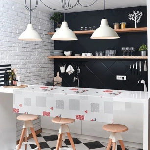 nappe fibranne bergamo pyramide rouge 15mx138cm - d-c-table