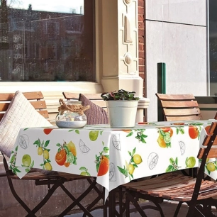 nappe toile ciree manhattan citronella 20mx140cm - d-c-table