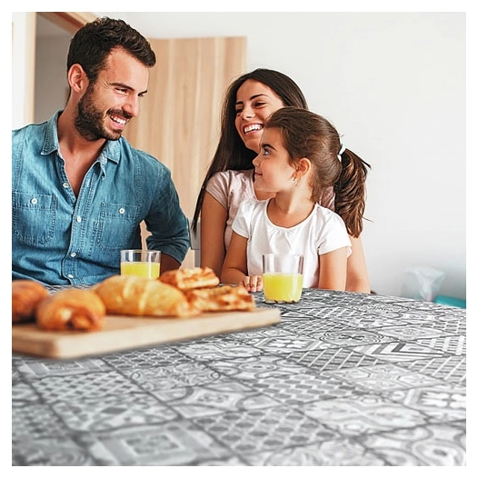 nappe toile ciree manhattan visbi 20mx140cm - d-c-table