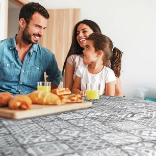 nappe toile ciree manhattan visbi 20mx140cm - d-c-table