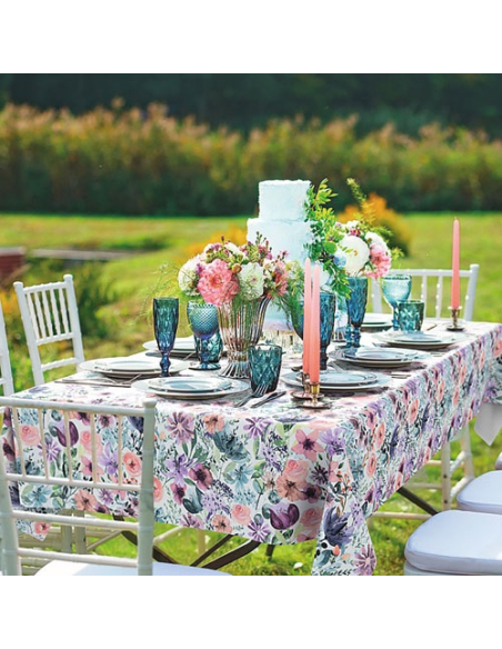 Nappe Cirée Manhattan Floria Protection Imperméable & Décorative - D-C-TABLE