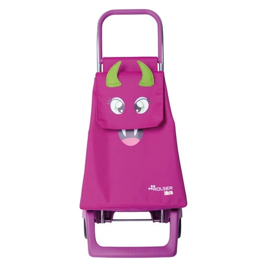 poussette de marché 2 roues 29 l rose - monster kid mf joy-1700 - rolser