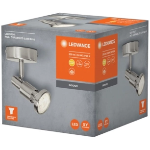 spot led gu10 2.6 w 230 lm chaud blanc - ledvance