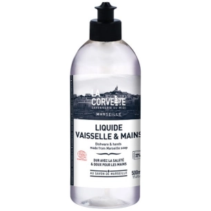 liquide vaisselle et mains ecocert 500ml - la corvette