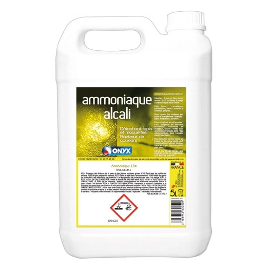 alcali ammoniaque 13% 5l - onyx